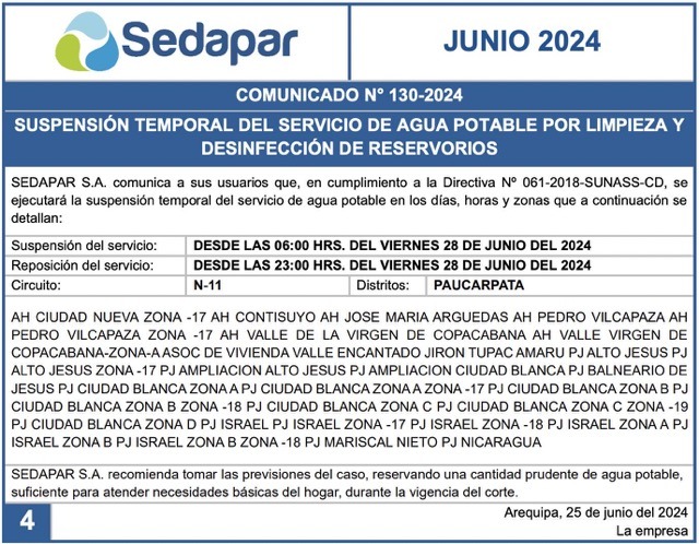 sedapar-cortes-de-agua-programados-arequipa-2024-06-28