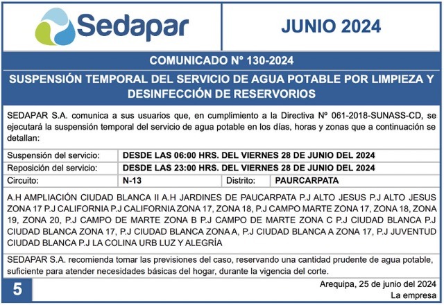 sedapar-cortes-de-agua-programados-arequipa-2024-06-28